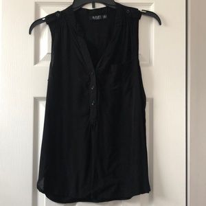 Black tank top blouse